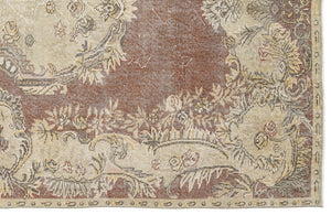 Naturel Over Dyed Vintage Rug 5'9'' x 9'2'' ft 174 x 280 cm