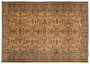 Naturel Over Dyed Vintage Rug 6'2'' x 8'8'' ft 188 x 263 cm