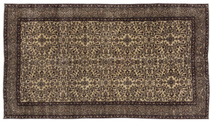 Naturel Over Dyed Vintage Rug 4'9'' x 8'4'' ft 146 x 253 cm