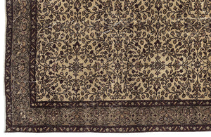 Naturel Over Dyed Vintage Rug 4'9'' x 8'4'' ft 146 x 253 cm