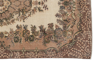 Naturel Over Dyed Vintage Rug 5'4'' x 8'8'' ft 163 x 264 cm