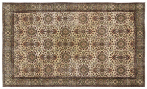 Naturel Over Dyed Vintage Rug 5'9'' x 9'9'' ft 174 x 296 cm