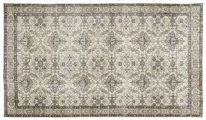 Naturel Over Dyed Vintage Rug 4'9'' x 8'0'' ft 144 x 245 cm