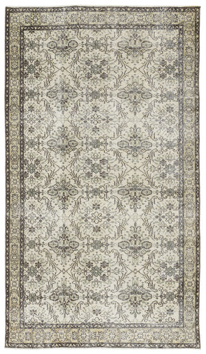 Naturel Over Dyed Vintage Rug 4'9'' x 8'0'' ft 144 x 245 cm