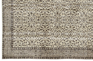 Naturel Over Dyed Vintage Rug 5'5'' x 9'1'' ft 166 x 277 cm