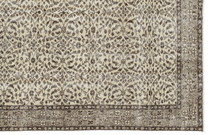 Naturel Over Dyed Vintage Rug 5'5'' x 9'1'' ft 166 x 277 cm