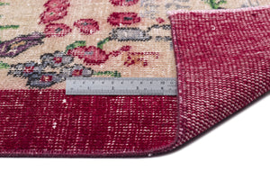 Naturel Over Dyed Vintage Rug 5'4'' x 8'6'' ft 163 x 260 cm