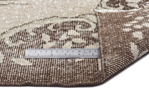 Beige Over Dyed Vintage Rug 6'1'' x 10'0'' ft 186 x 306 cm