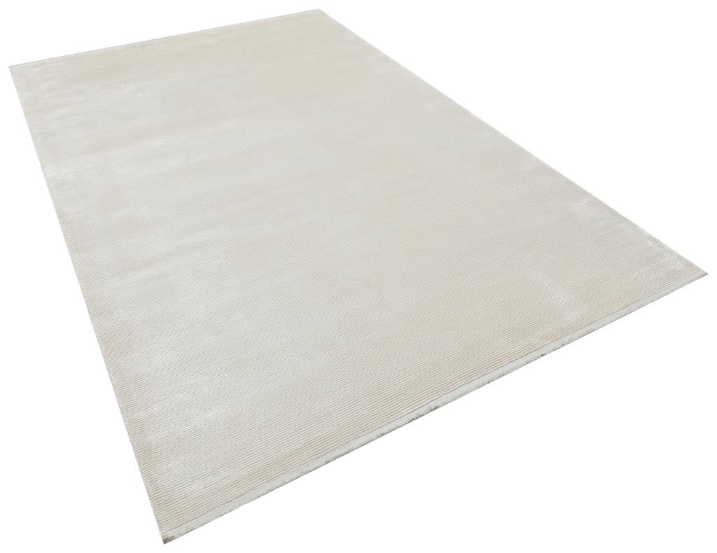 Aura Cream Bamboo Woven Modern Living Room Rug 2832