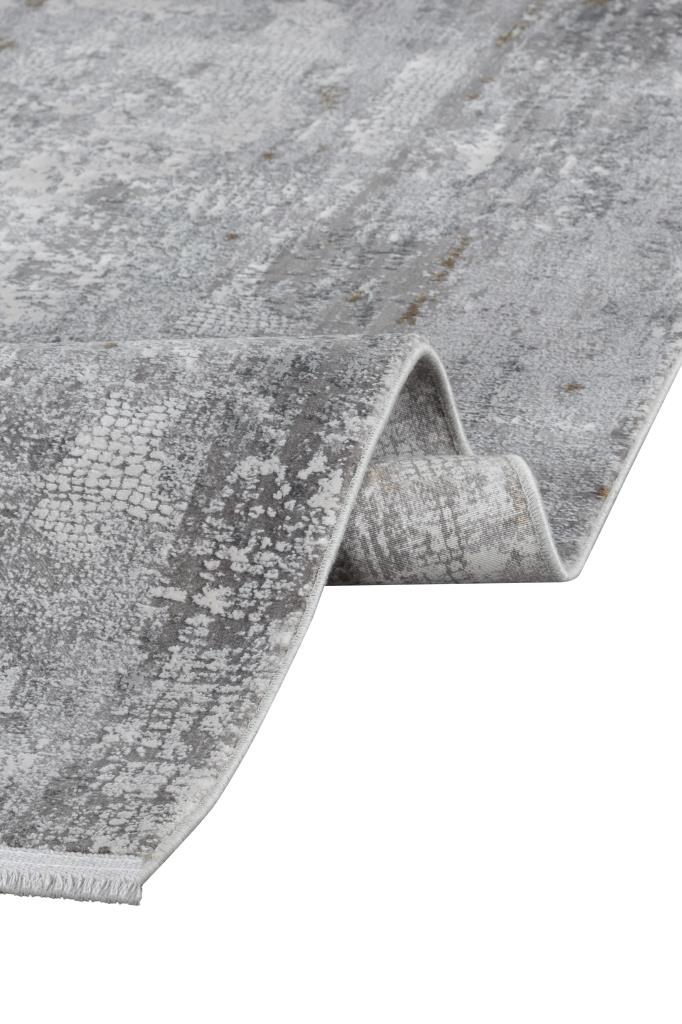 Aura Gray Bamboo Woven Modern Living Room Rug 2811