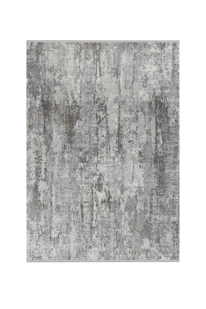 Aura Gray Bamboo Woven Modern Living Room Rug 2811
