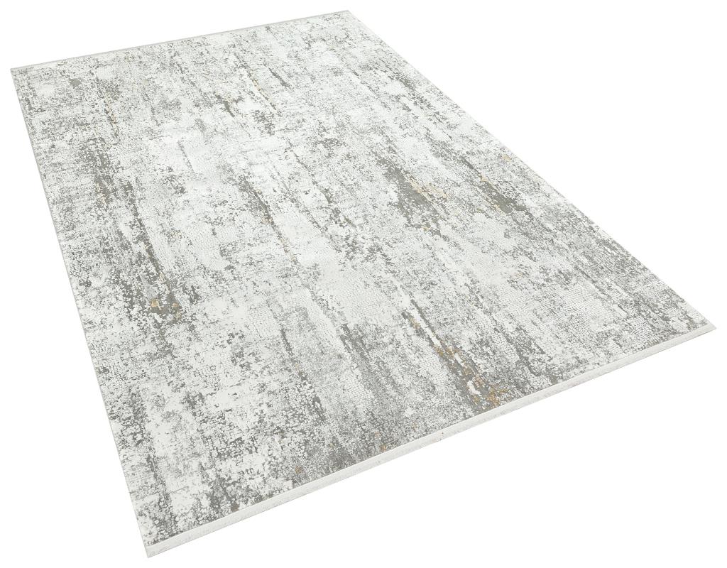 Aura Gray Bamboo Woven Modern Living Room Rug 2811