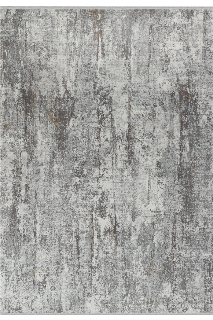 Aura Gray Bamboo Woven Modern Living Room Rug 2811