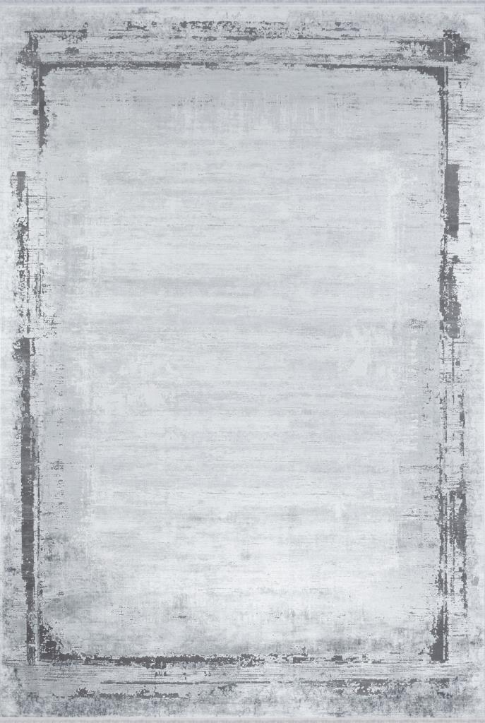 Aura Gray Bamboo Woven Modern Living Room Rug 2821