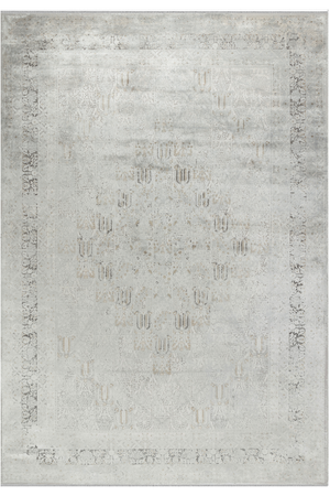 Aura Gray Bamboo Woven Modern Living Room Rug 2825