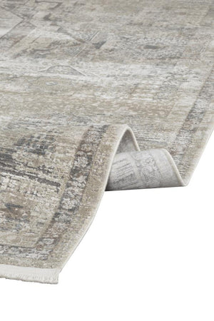 Aura Gray Bamboo Woven Modern Living Room Rug 2841