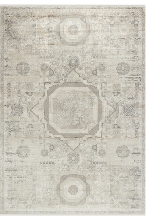 Aura Gray Bamboo Woven Modern Living Room Rug 2841