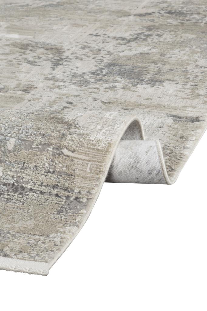 Aura Gray Bamboo Woven Modern Living Room Rug 2851