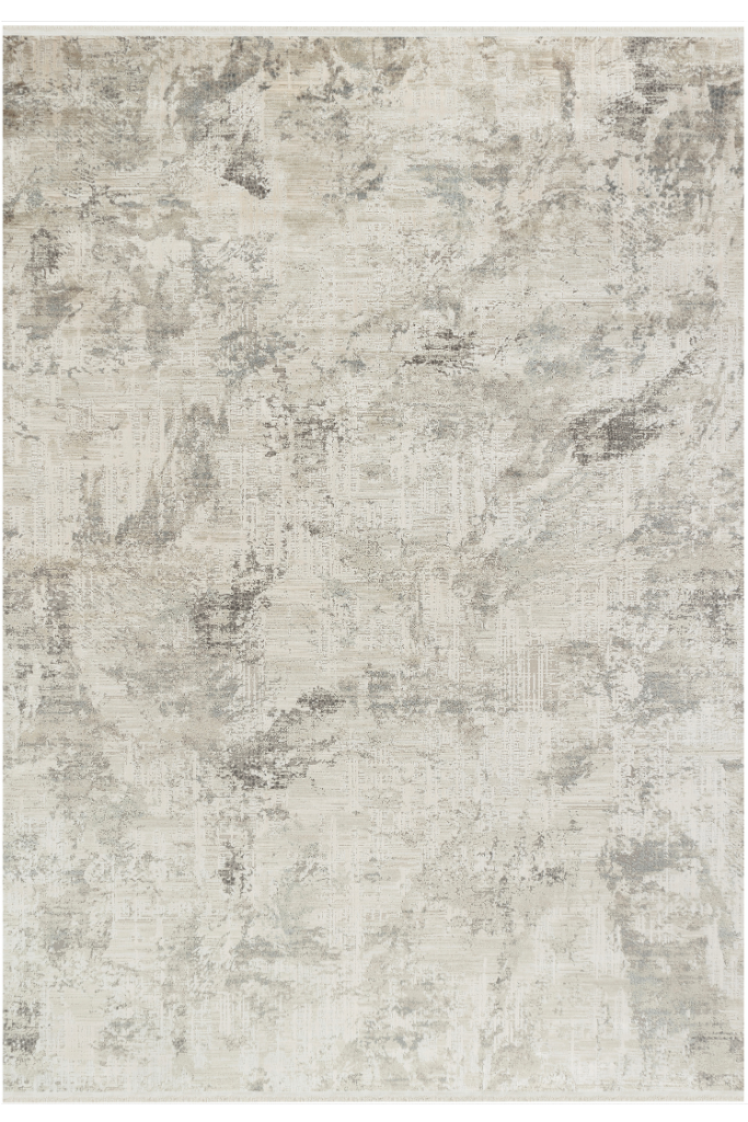 Aura Gray Bamboo Woven Modern Living Room Rug 2851