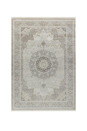 Aura Gray Bamboo Woven Modern Living Room Rug 2861