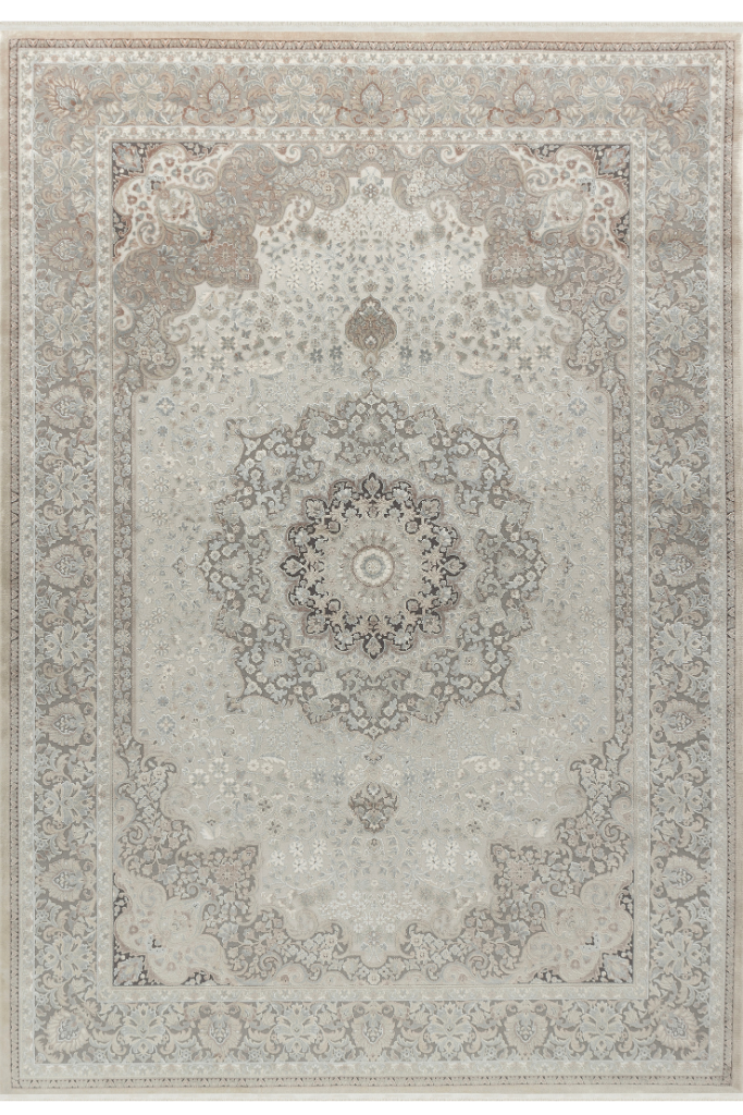 Aura Gray Bamboo Woven Modern Living Room Rug 2861