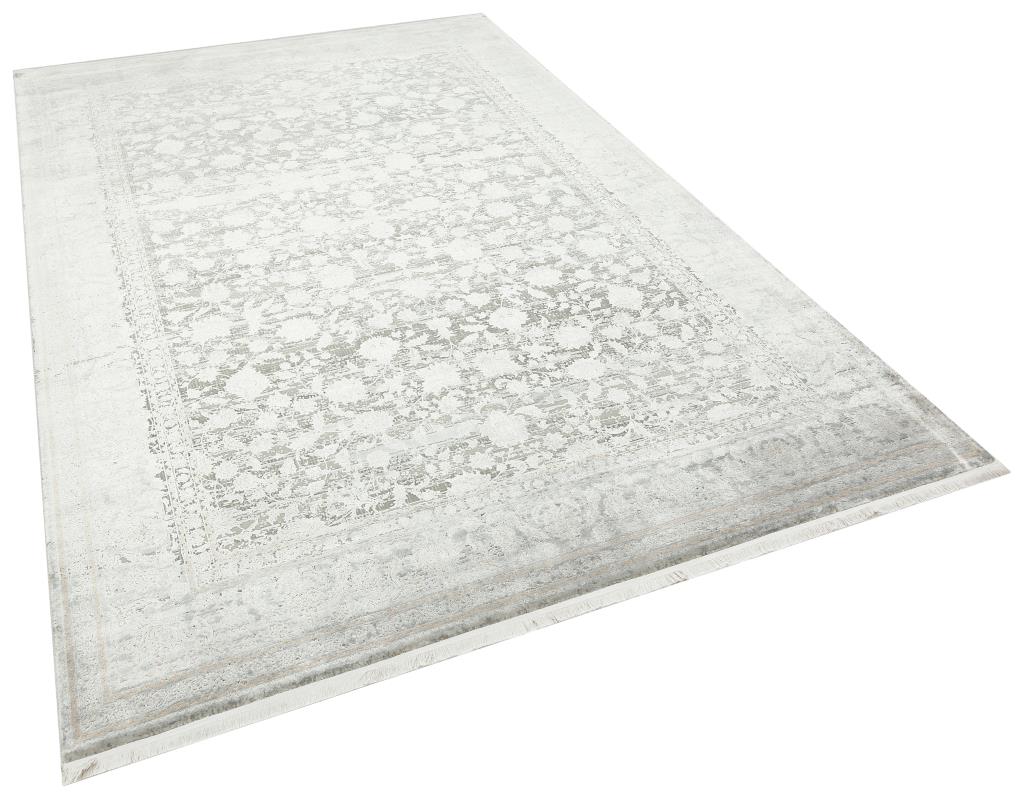 Aura Gray Bamboo Woven Modern Living Room Rug 2881