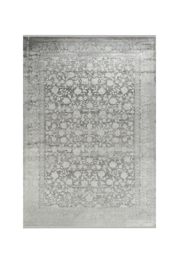 Aura Gray Bamboo Woven Modern Living Room Rug 2881