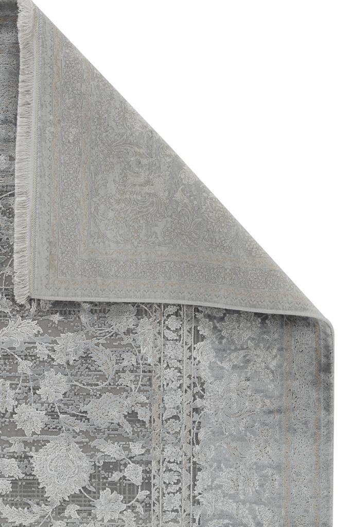 Aura Gray Bamboo Woven Modern Living Room Rug 2881