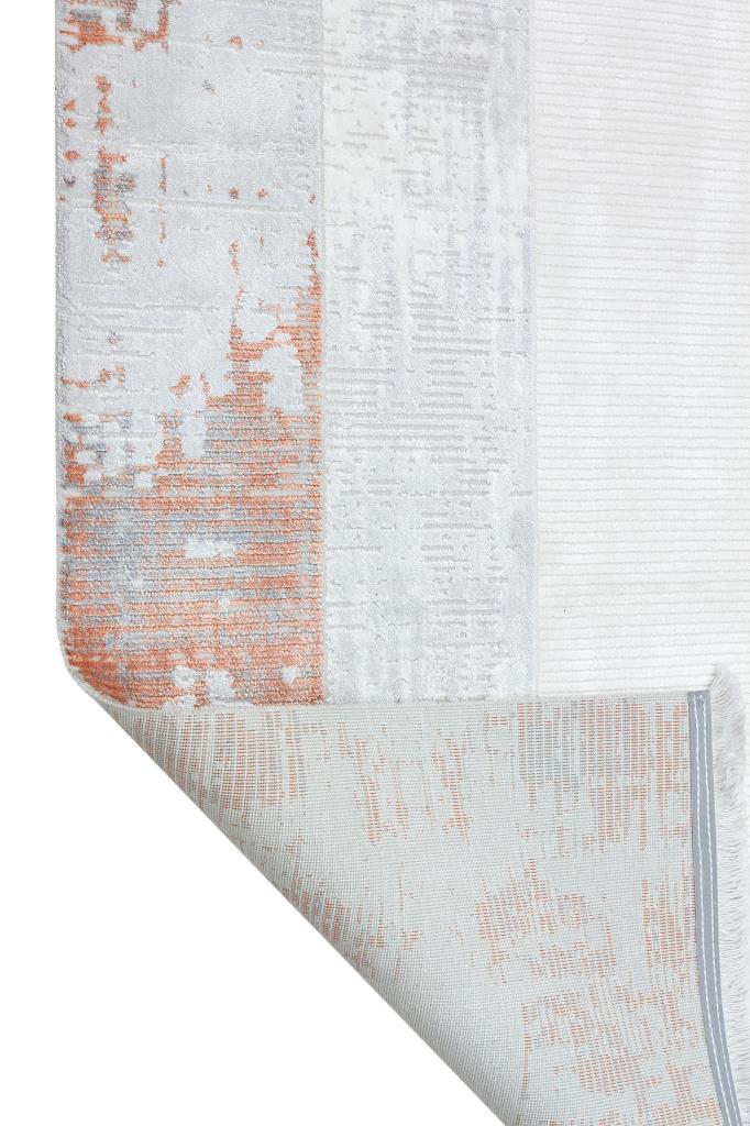 Caliente Copper Viscose Woven Modern Living Room Rug 4933