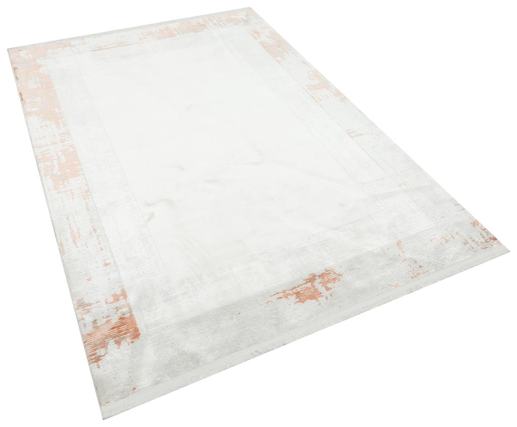 Caliente Copper Viscose Woven Modern Living Room Rug 4933