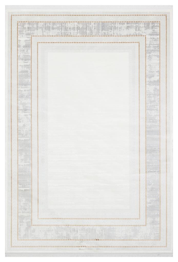 Caliente Gold Viscose Woven Modern Living Room Rug 4922