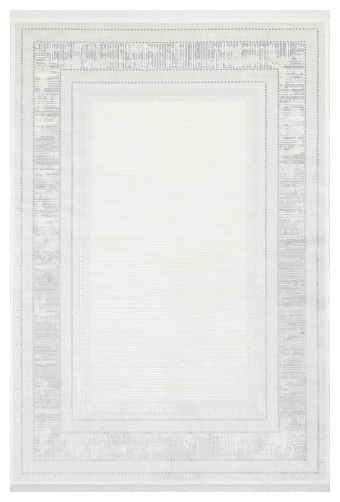 Caliente Gray Viscose Woven Modern Living Room Rug 4921