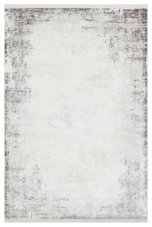 Caliente Mink Viscose Woven Modern Living Room Rug 4912