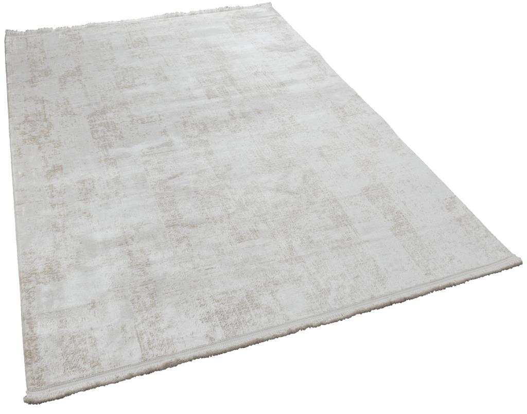 Calista Cream Viscose Woven Modern Living Room Rug 1762