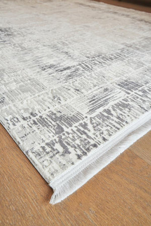 Calista Gray Viscose Woven Modern Living Room Rug 1711