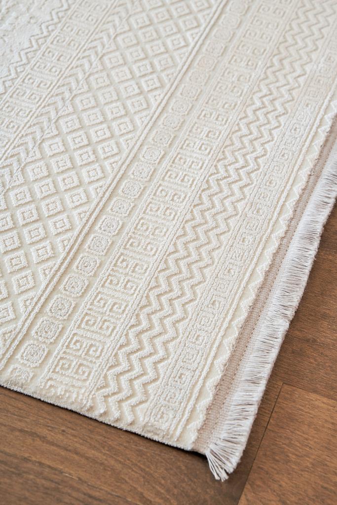Calista Gray Viscose Woven Modern Living Room Rug 1721