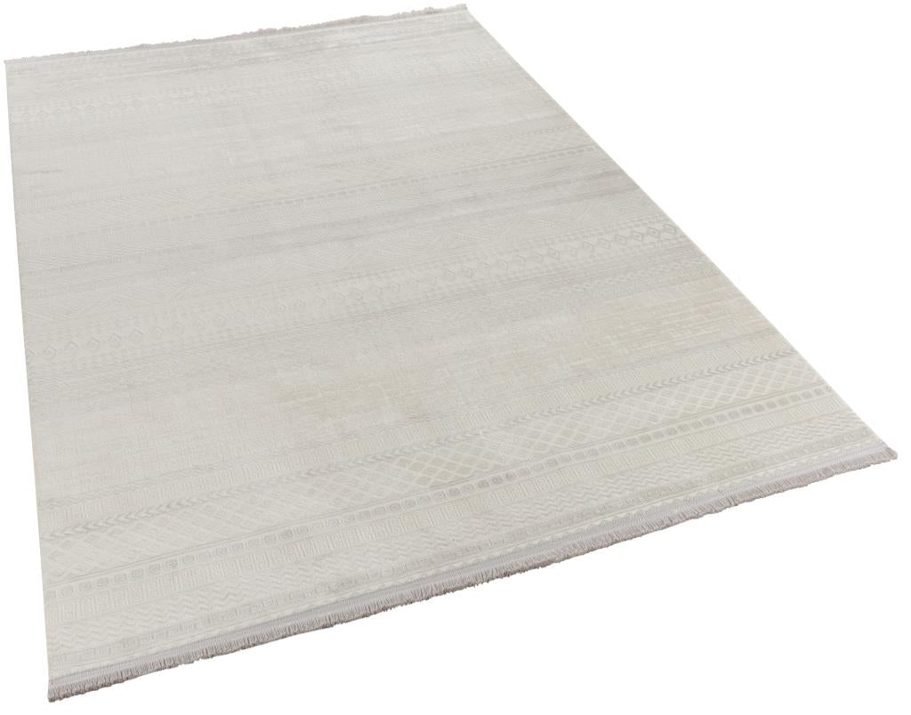 Calista Gray Viscose Woven Modern Living Room Rug 1721
