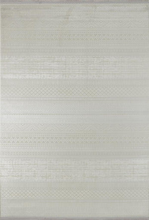 Calista Gray Viscose Woven Modern Living Room Rug 1721