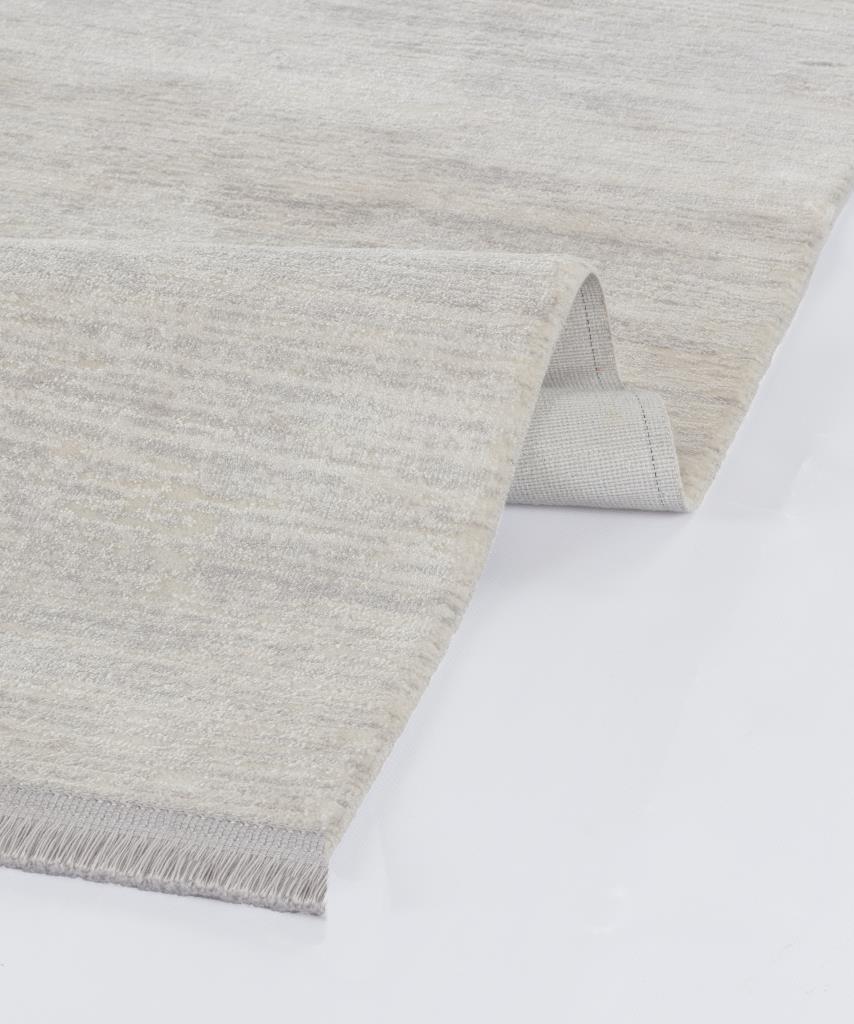 Calista Gray Viscose Woven Modern Living Room Rug 1731