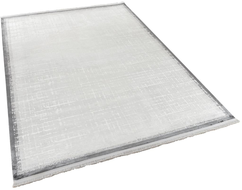 Calista Gray Viscose Woven Modern Living Room Rug 1741