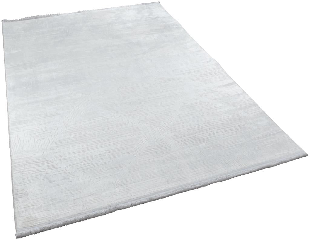 Calista Gray Viscose Woven Modern Living Room Rug 1751