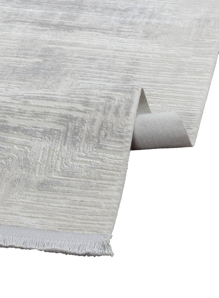 Calista Gray Viscose Woven Modern Living Room Rug 1751