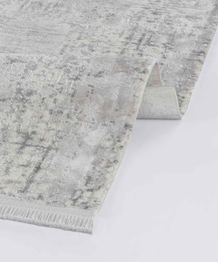 Calista Gray Viscose Woven Modern Living Room Rug 1761