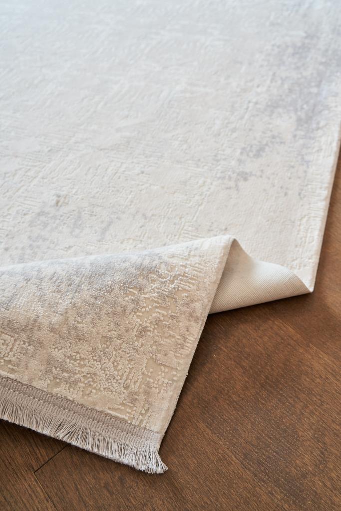 Calista Gray Viscose Woven Modern Living Room Rug 1771