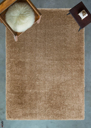 Cosy Brown Shaggy Thick Plush Rug 9905