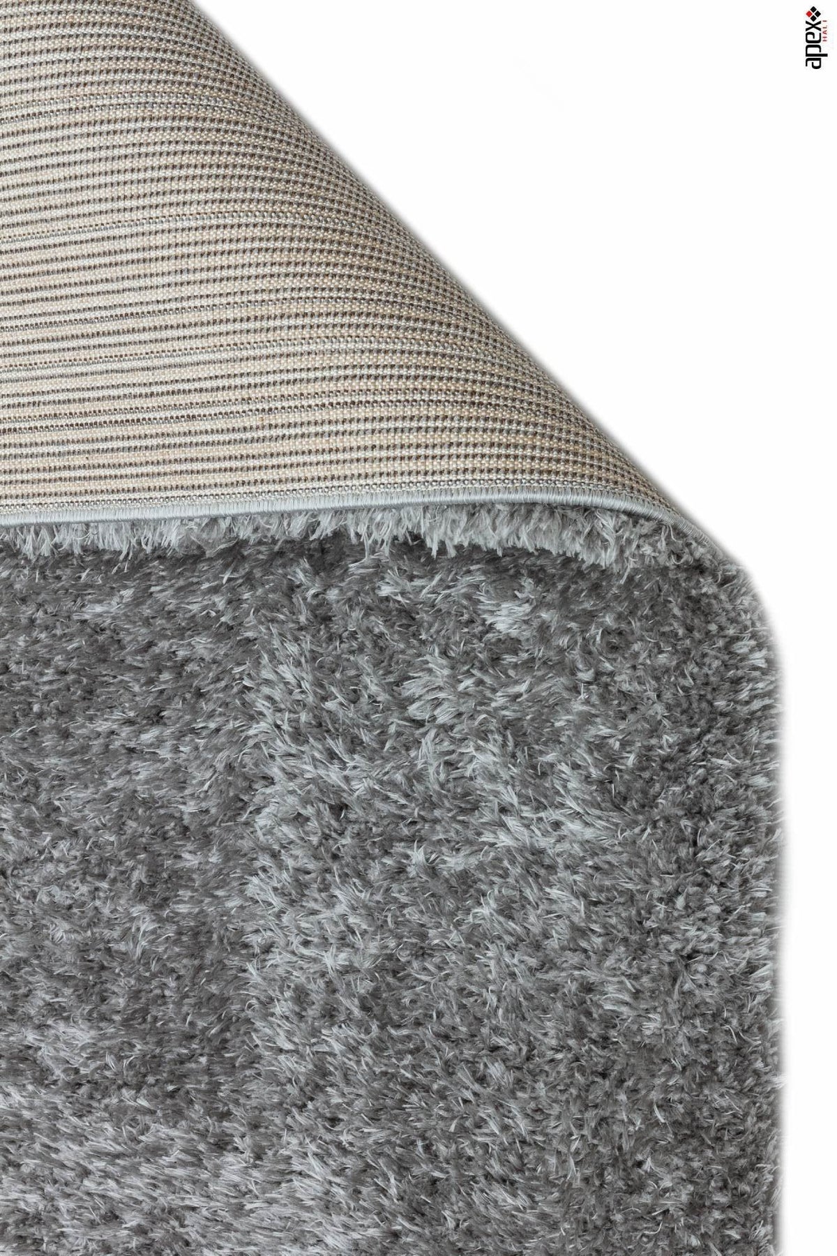 Cosy Dark Grey Shaggy Thick Plush Rug 9903