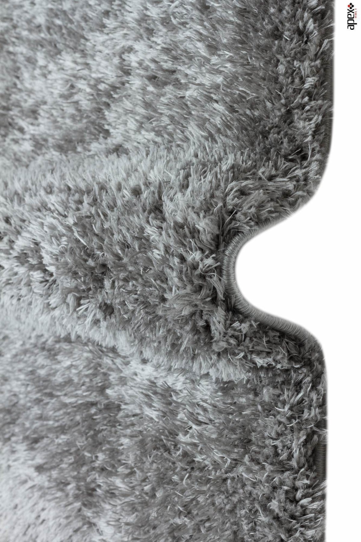 Cosy Dark Grey Shaggy Thick Plush Rug 9903