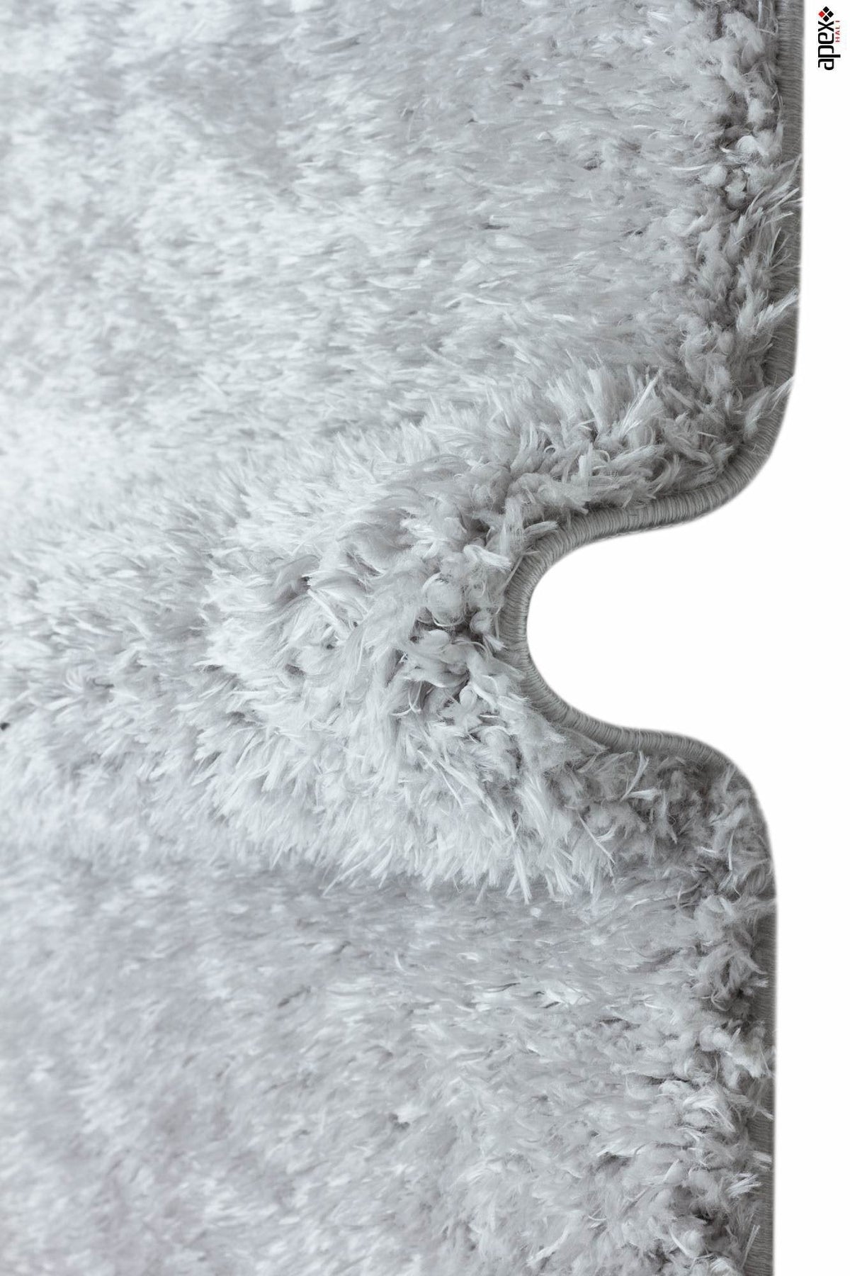 Cosy Grey Shaggy Thick Plush Rug 9902