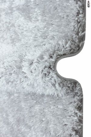 Cosy Grey Shaggy Thick Plush Rug 9902