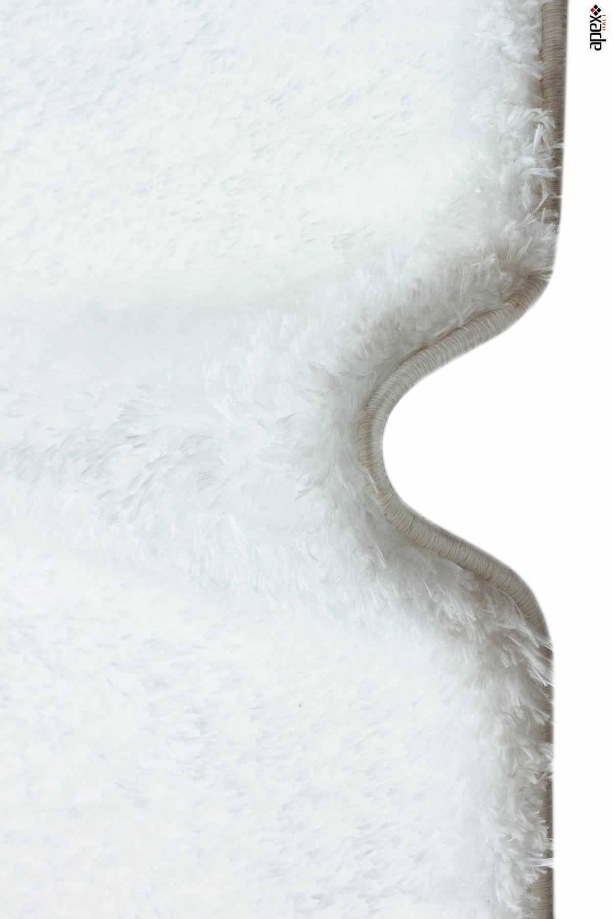Cosy White Shaggy Thick Plush Rug 9901